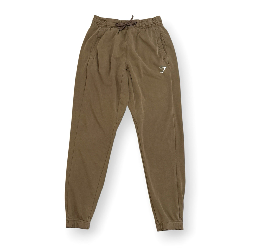 Gymshark Essential Oversized Jogger Men’s S Brown Logo 30" Inseam Sweatpants